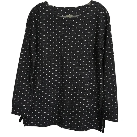 Talbots Sweaters Talbots Heart Print Sweater Size Small Poshmark